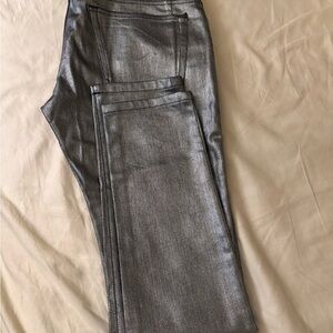 Balmain Shimmering Silver Trousers